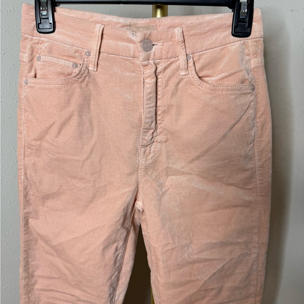 Mother Looker Velvet Skinny Pants - Picture 2 of 7